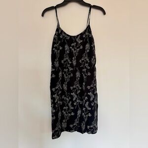 Old Navy Black and White Floral Mini Dress